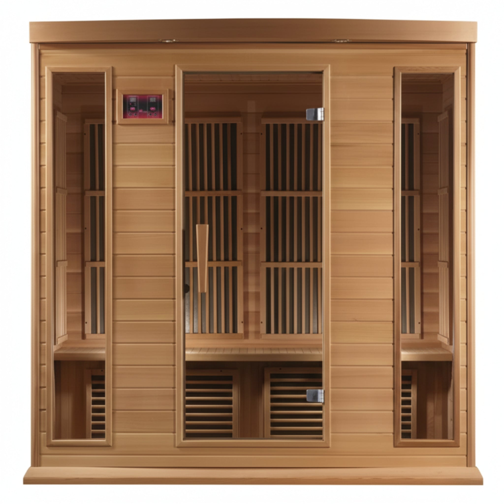 Maxxus 4 - Person Bluetooth Compatible FAR Infrared Sauna in Hemlock