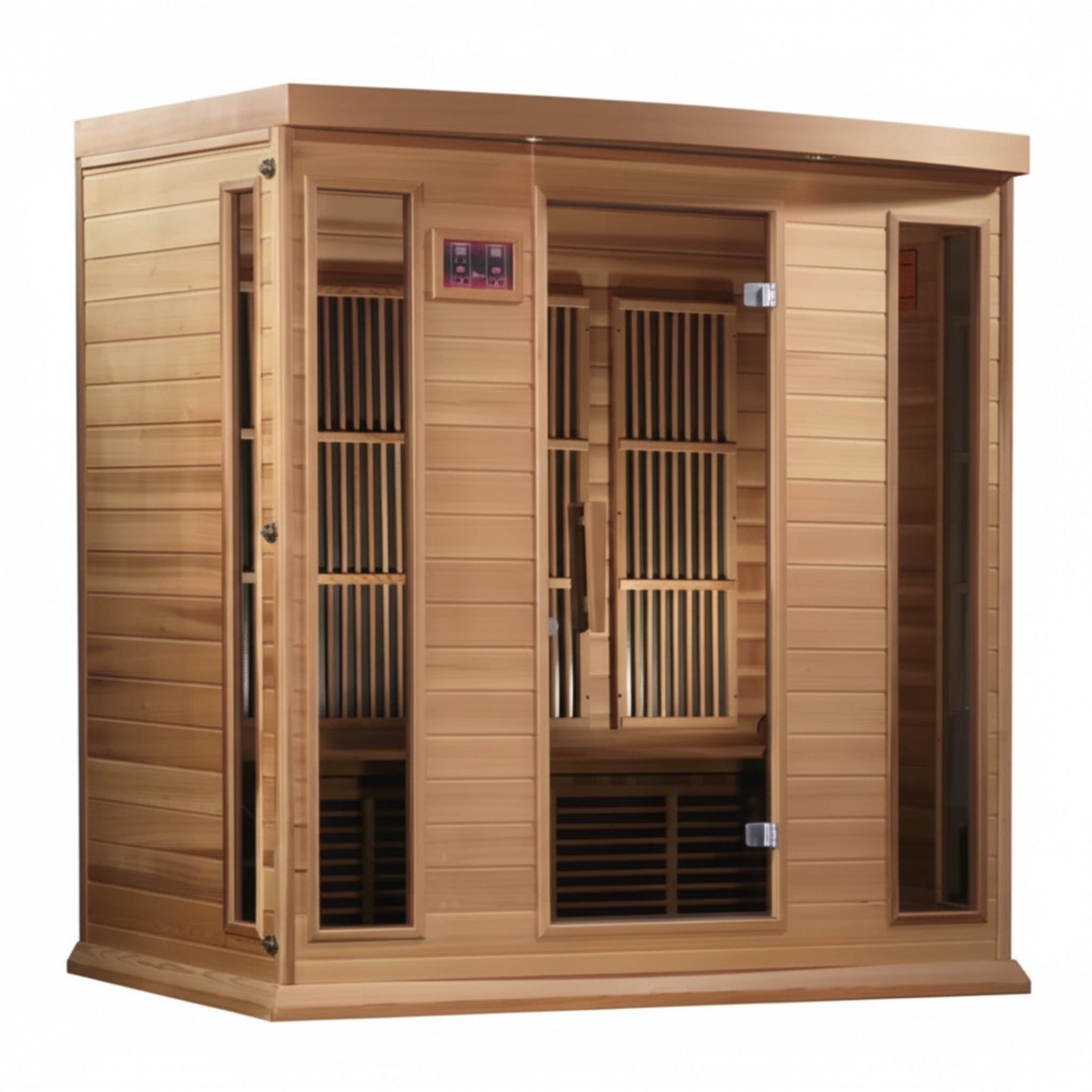 Maxxus 4 - Person Bluetooth Compatible FAR Infrared Sauna in Hemlock