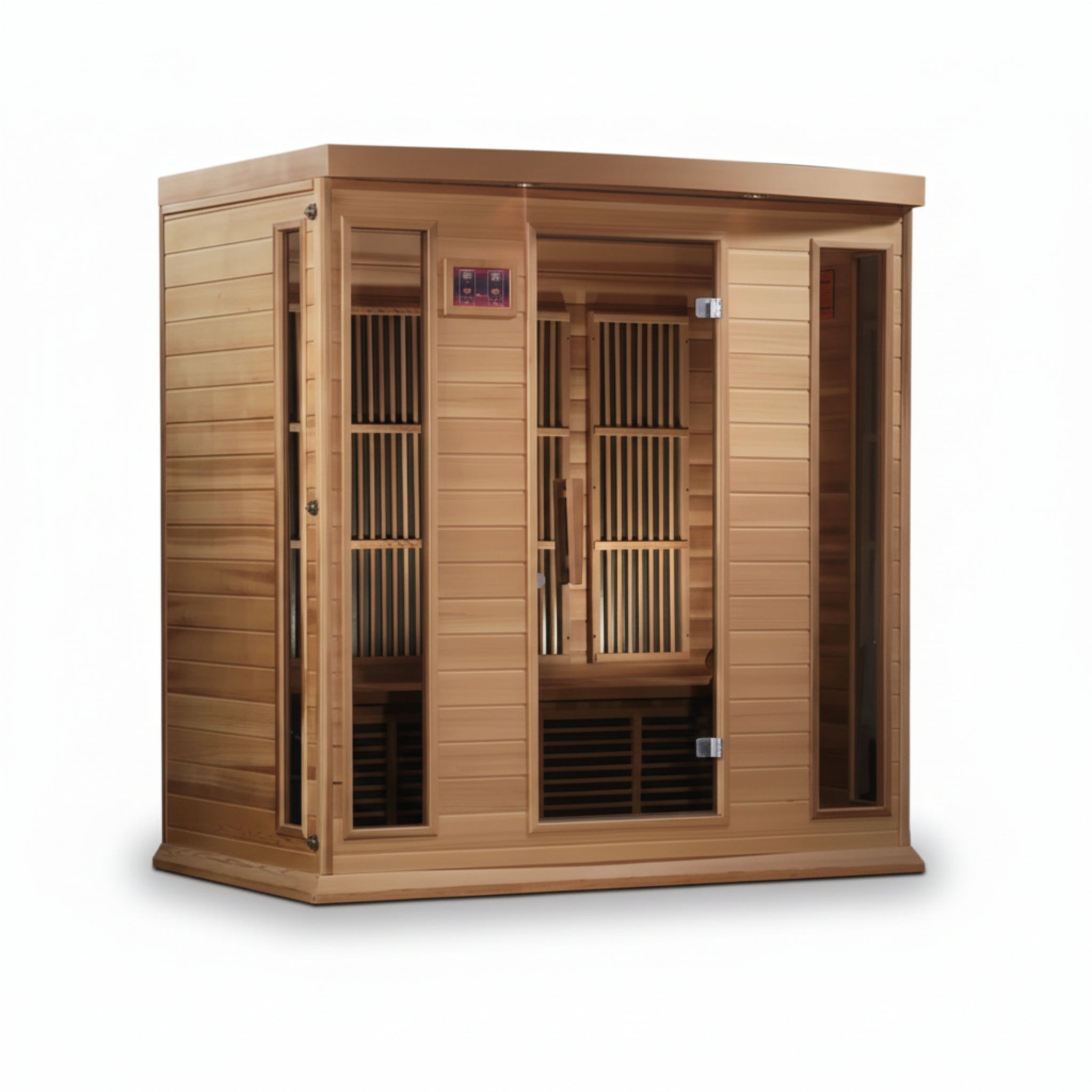 Maxxus 4 - Person Bluetooth Compatible FAR Infrared Sauna in Hemlock